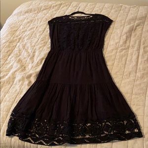 French Connection embroidered lace midi dress